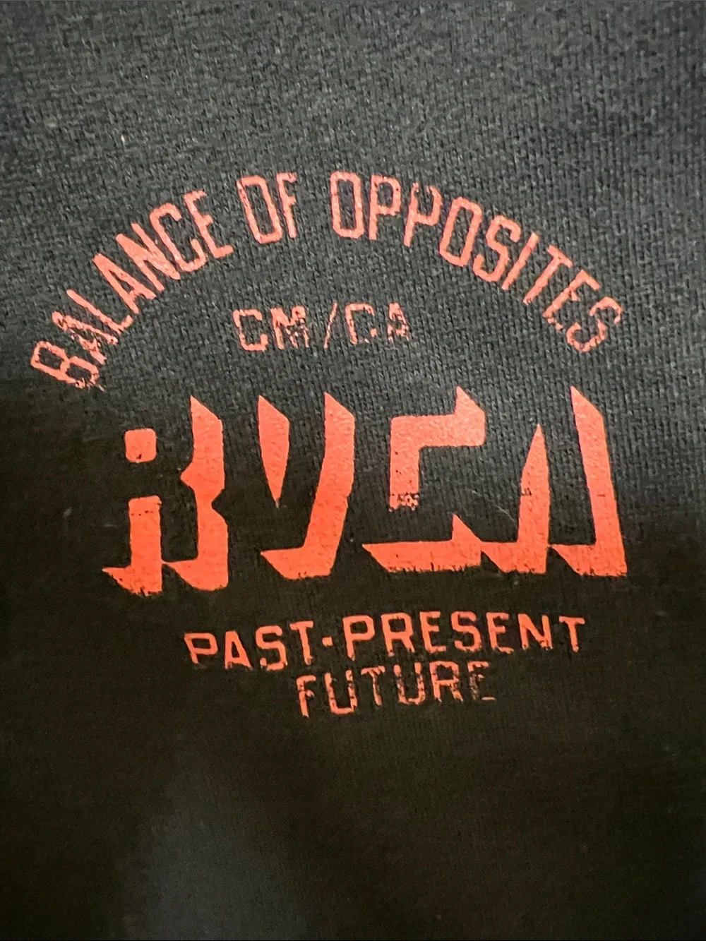 RVCA Black Hoodie with Red Accent Graphics